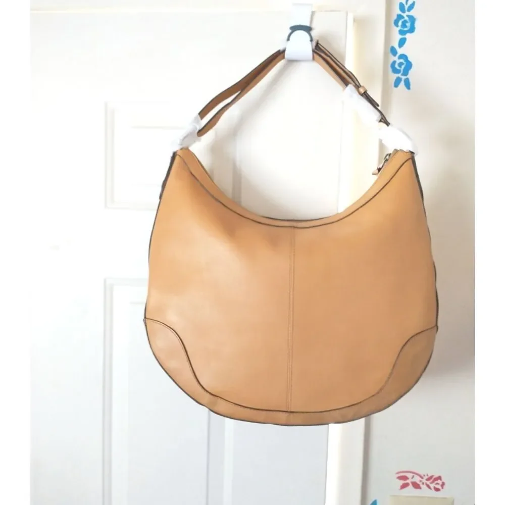 New! FRYE Melissa Woven Leather Scooped Hobo Bag Handbag Adjustable Strap